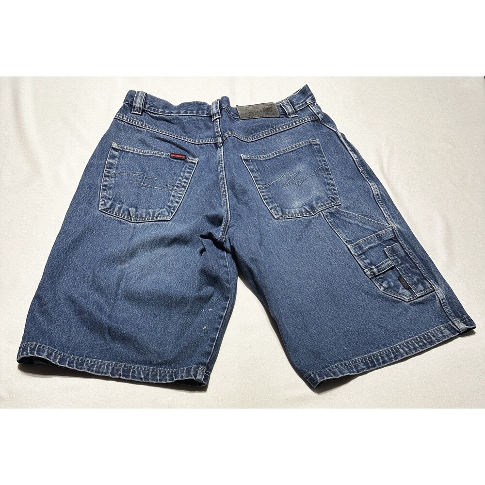 FUBU Blue Jean Shorts Carpenter Y2k Hip Hop Skater Retro Men’s Size 36 *READ